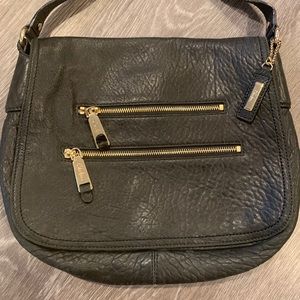 Cole Haan Black Pebbled Leather Crossbody